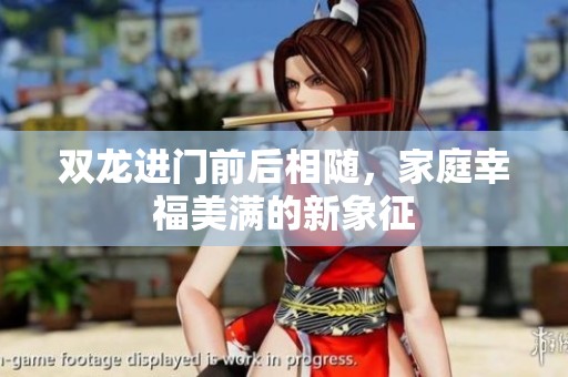 双龙进门前后相随，家庭幸福美满的新象征
