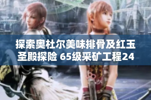 探索奥杜尔美味排骨及红玉圣殿探险 65级采矿工程240练级攻略