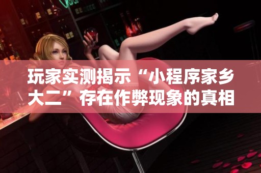 玩家实测揭示“小程序家乡大二”存在作弊现象的真相