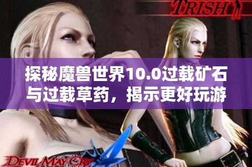 探秘魔兽世界10.0过载矿石与过载草药，揭示更好玩游戏的魅力