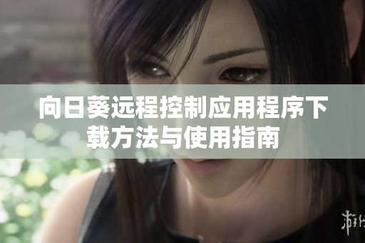 向日葵远程控制应用程序下载方法与使用指南