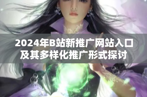 2024年B站新推广网站入口及其多样化推广形式探讨