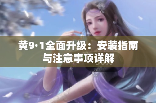 黄9·1全面升级：安装指南与注意事项详解