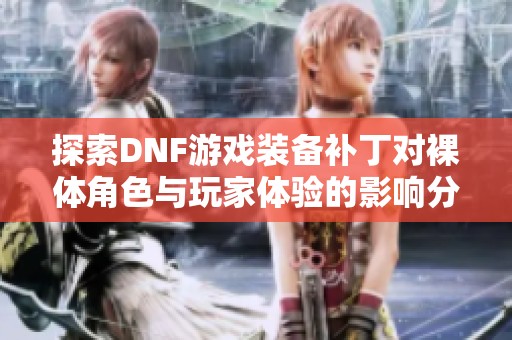 探索DNF游戏装备补丁对裸体角色与玩家体验的影响分析