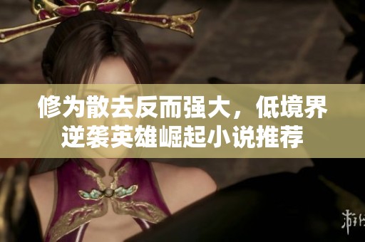 修为散去反而强大，低境界逆袭英雄崛起小说推荐