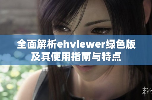 全面解析ehviewer绿色版及其使用指南与特点