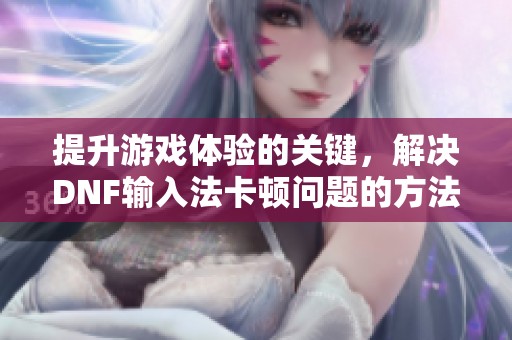 提升游戏体验的关键，解决DNF输入法卡顿问题的方法探讨
