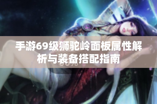手游69级狮驼岭面板属性解析与装备搭配指南