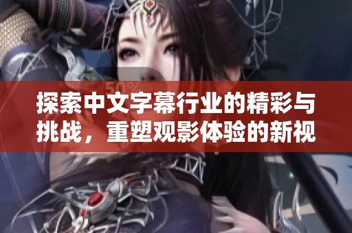 探索中文字幕行业的精彩与挑战，重塑观影体验的新视角