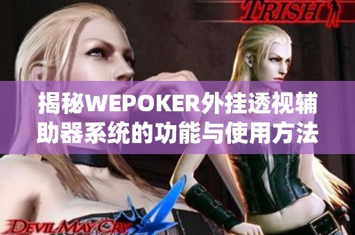 揭秘WEPOKER外挂透视辅助器系统的功能与使用方法