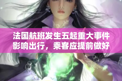 法国航班发生五起重大事件影响出行，乘客应提前做好安排