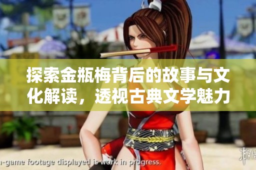 探索金瓶梅背后的故事与文化解读，透视古典文学魅力