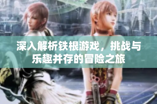 深入解析铁根游戏，挑战与乐趣并存的冒险之旅