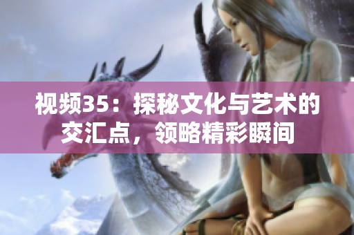 视频35：探秘文化与艺术的交汇点，领略精彩瞬间