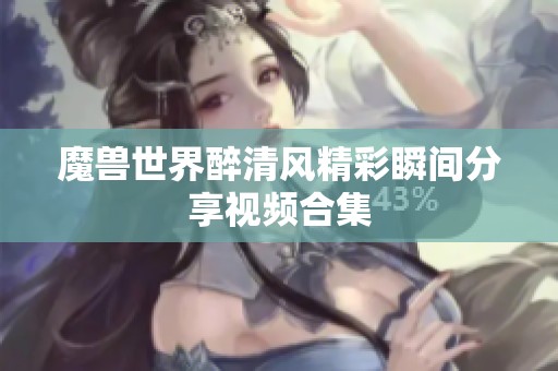 魔兽世界醉清风精彩瞬间分享视频合集
