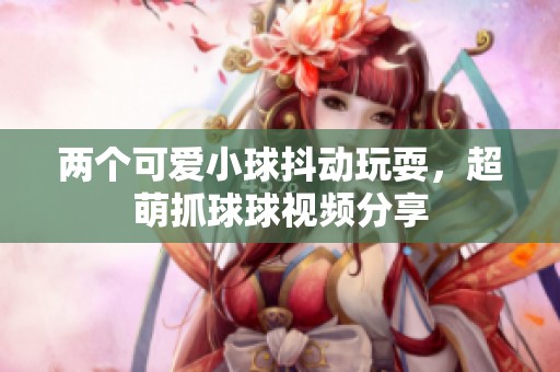 两个可爱小球抖动玩耍，超萌抓球球视频分享