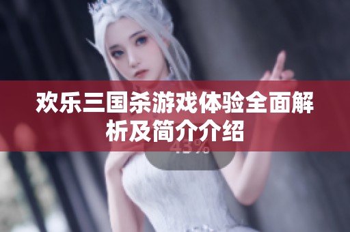 欢乐三国杀游戏体验全面解析及简介介绍