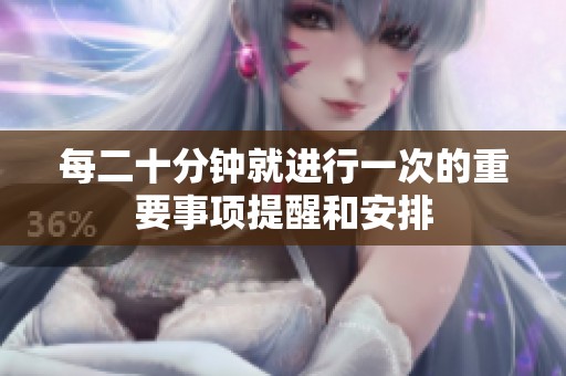 每二十分钟就进行一次的重要事项提醒和安排