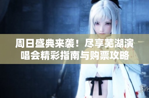 周日盛典来袭！尽享芜湖演唱会精彩指南与购票攻略
