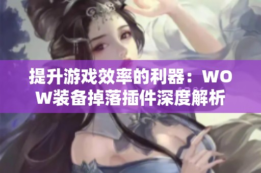 提升游戏效率的利器：WOW装备掉落插件深度解析