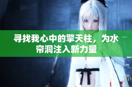 寻找我心中的擎天柱，为水帘洞注入新力量