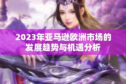 2023年亚马逊欧洲市场的发展趋势与机遇分析