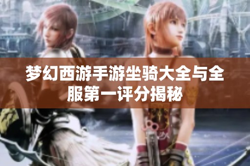 梦幻西游手游坐骑大全与全服第一评分揭秘