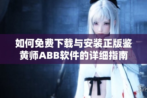 如何免费下载与安装正版鉴黄师ABB软件的详细指南
