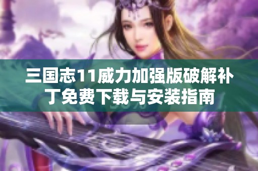 三国志11威力加强版破解补丁免费下载与安装指南