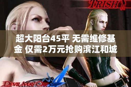 超大阳台45平 无需维修基金 仅需2万元抢购滨江和城新房二手房