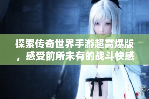 探索传奇世界手游超高爆版，感受前所未有的战斗快感与乐趣！