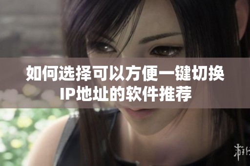 如何选择可以方便一键切换IP地址的软件推荐