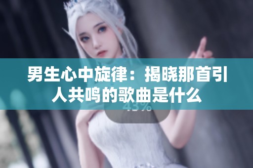 男生心中旋律：揭晓那首引人共鸣的歌曲是什么