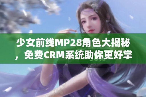 少女前线MP28角色大揭秘，免费CRM系统助你更好掌控游戏