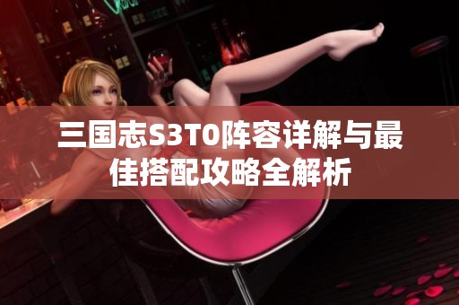 三国志S3T0阵容详解与最佳搭配攻略全解析
