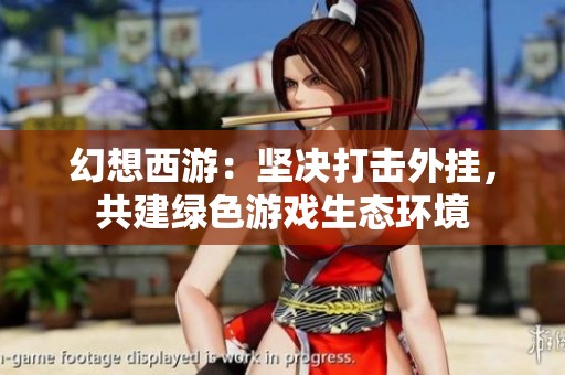 幻想西游：坚决打击外挂，共建绿色游戏生态环境