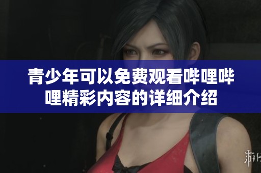 青少年可以免费观看哔哩哔哩精彩内容的详细介绍