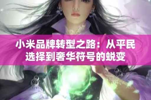 小米品牌转型之路：从平民选择到奢华符号的蜕变