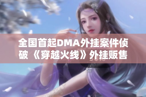 全国首起DMA外挂案件侦破 《穿越火线》外挂贩售团伙被捕