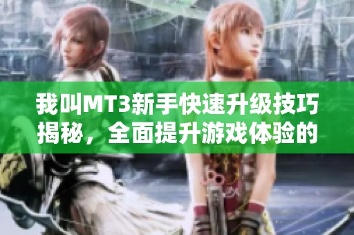 我叫MT3新手快速升级技巧揭秘，全面提升游戏体验的指南