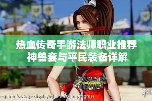 热血传奇手游法师职业推荐 神兽套与平民装备详解