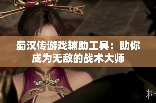 蜀汉传游戏辅助工具：助你成为无敌的战术大师