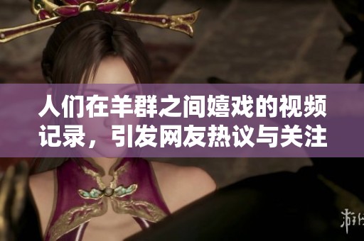人们在羊群之间嬉戏的视频记录，引发网友热议与关注