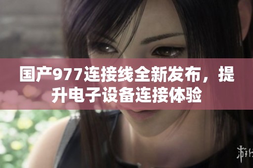 国产977连接线全新发布，提升电子设备连接体验