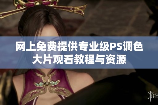 网上免费提供专业级PS调色大片观看教程与资源