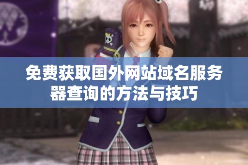 免费获取国外网站域名服务器查询的方法与技巧