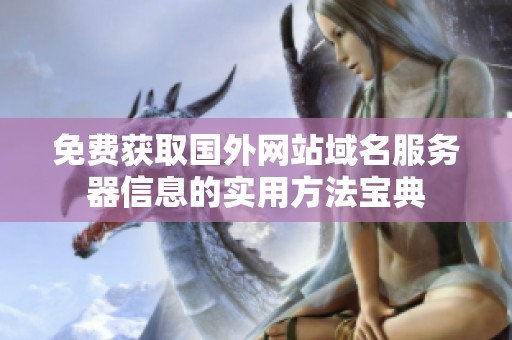 免费获取国外网站域名服务器信息的实用方法宝典