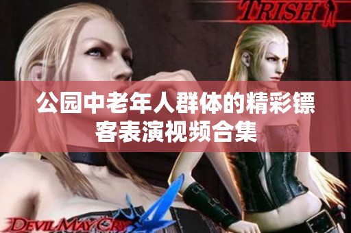 公园中老年人群体的精彩镖客表演视频合集