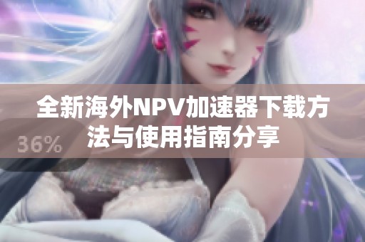 全新海外NPV加速器下载方法与使用指南分享