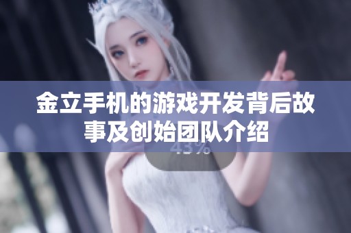 金立手机的游戏开发背后故事及创始团队介绍